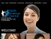 Tablet Screenshot of dentist-sunsetpark.com